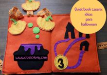 Quiet book casero:ideas para halloween
