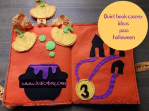Quiet book casero:ideas para halloween