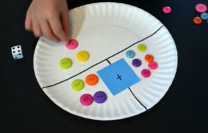 actividades matemáticas con botones