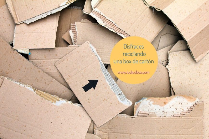 Disfraces reciclando una box de cartón