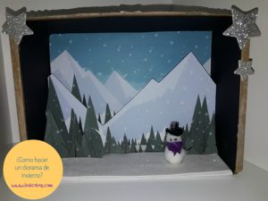 ¿como hacer un diorama de invierno?