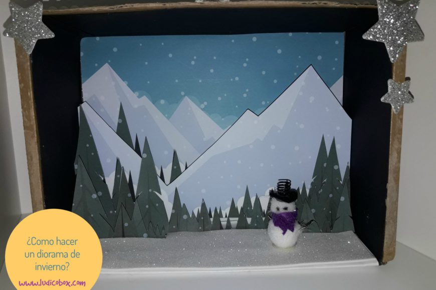 ¿Como hacer un diorama de invierno?